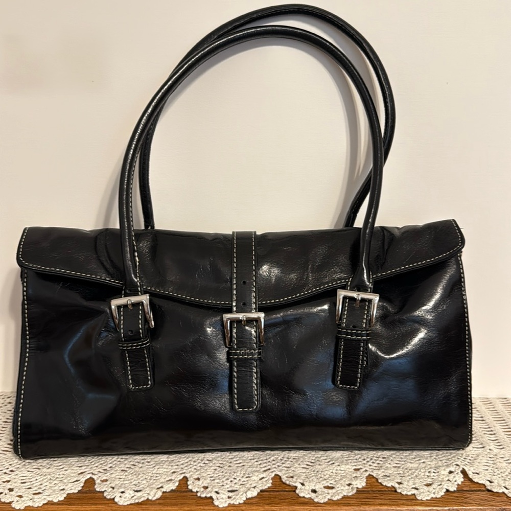 HELEN WELSH Black Leather Handbag